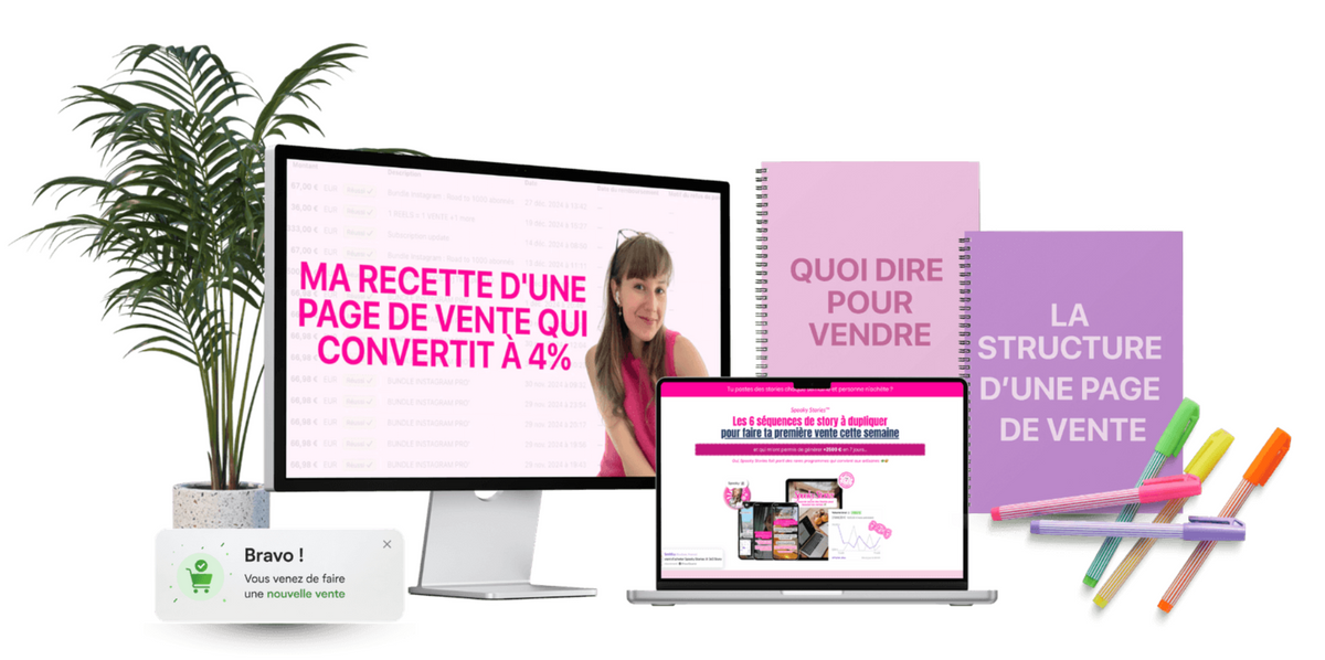 MA PAGE DE VENTE QUI CONVERTIT À 4%
