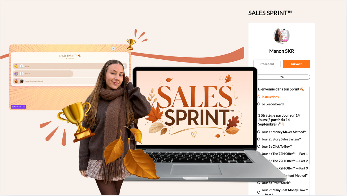 SALES SPRINT : 14 Stratégies de vente à tester en 14 Jours
