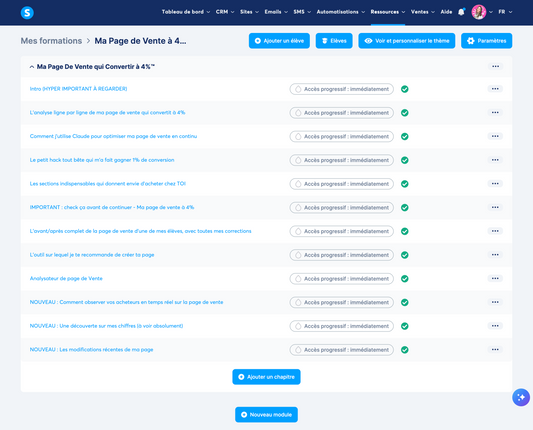 MA PAGE DE VENTE QUI CONVERTIT À 4%